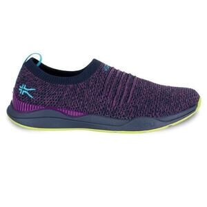 KURU Stride Slip On Sneakers Midnight Blue Electric Grape Sz 9 EUC Comfort Shoe